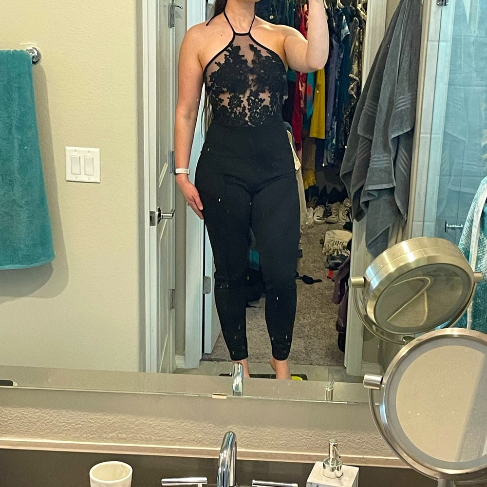 Fashion nova black jumpsuit